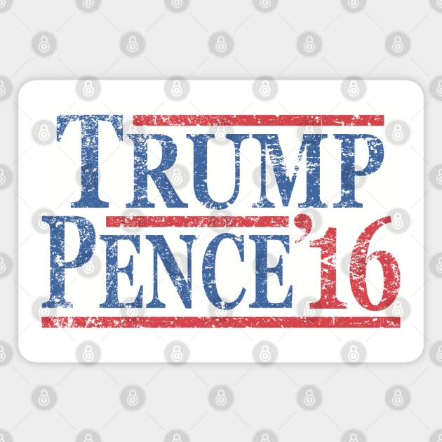 Vintage Donald Trump Mike Pence 2016 Magnet by Etopix